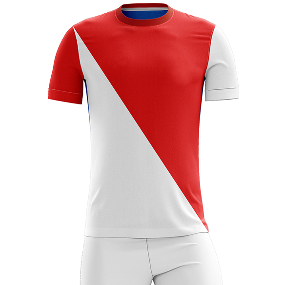 White Red Soccer Uniforms