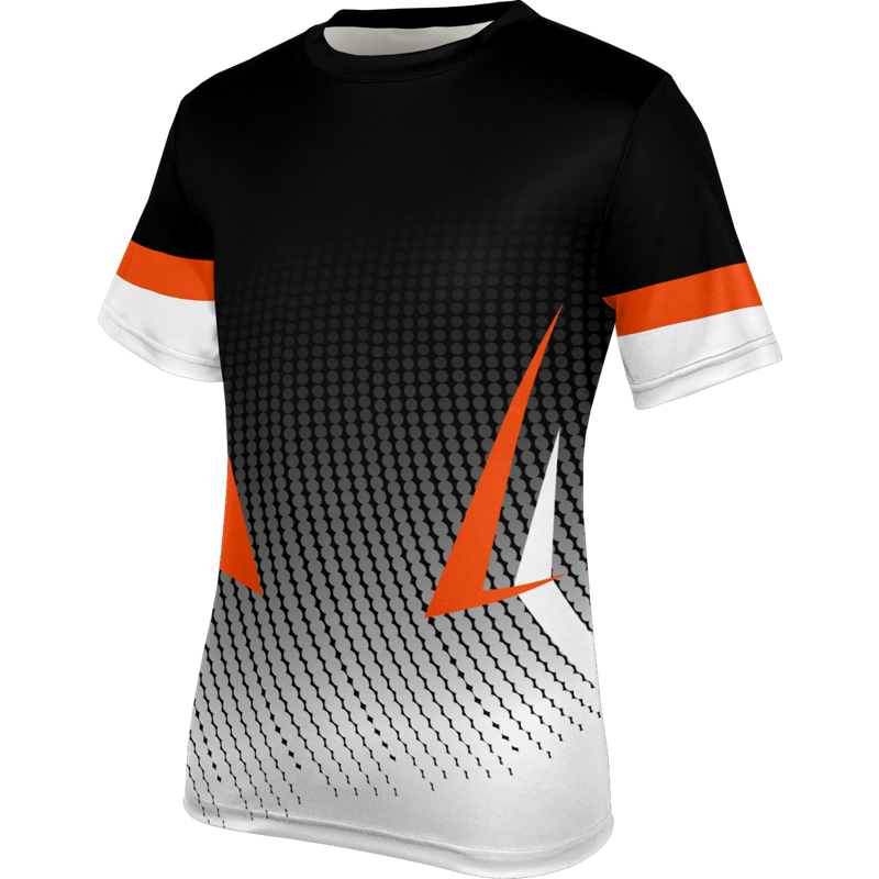 Black Printed Tennis Tee