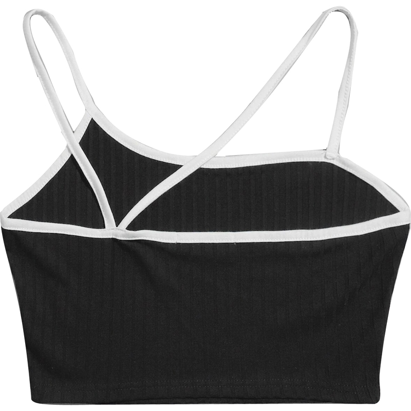 Ribbed Ringer Crop Top