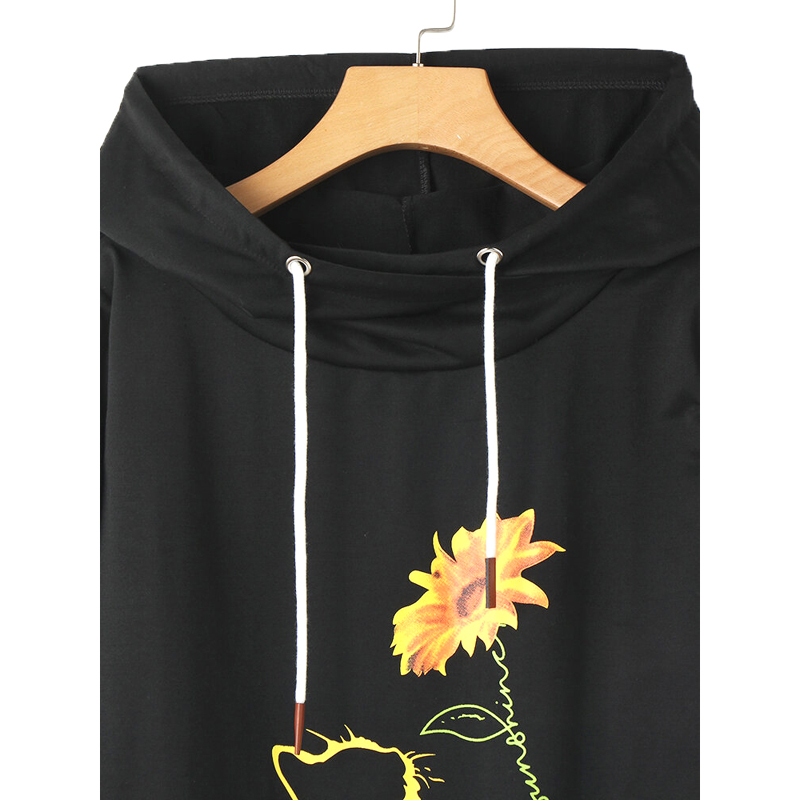 Cat Calico Print Hoodies